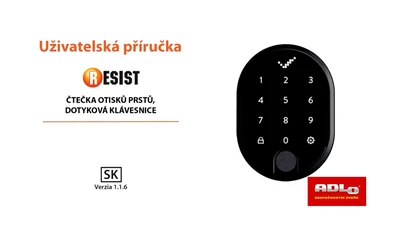 Návod: Čtečka otisků prstů a dotyková klávesnice ADLO